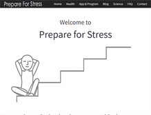 Tablet Screenshot of prepareforstress.com